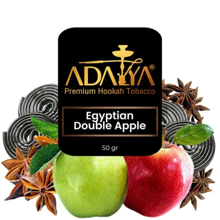 Adalya Hookah Tobacco - Egyptian Double Apple (Anise, Liquorice & Apples) 50 gr Adalya Hookah Tobacco - Egyptian Double Apple (Anise, Liquorice & Apples) 50 gr