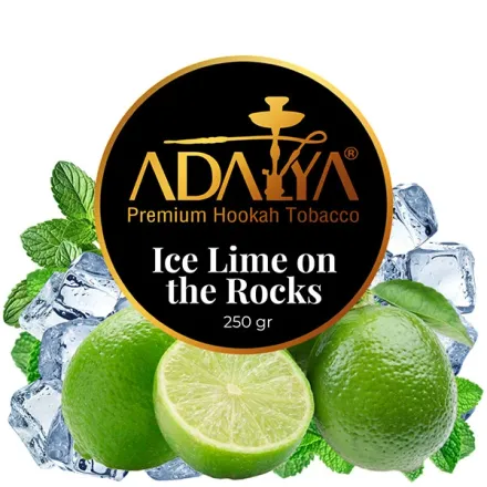 Adalya Hookah Tobacco - Ice Lime on the Rocks (Lime, Ice & Mint) 250 gr