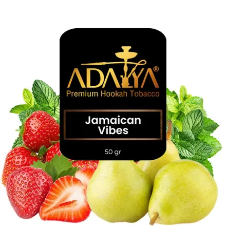 Adalya Hookah Tobacco - Jamaican Vibes (Pear, Strawberry & Mint) 50 gr