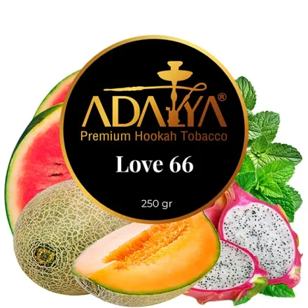 Adalya Hookah Tobacco - Love 66 (Watermelon, Melon, Passionfruit & Mint) 250 gr