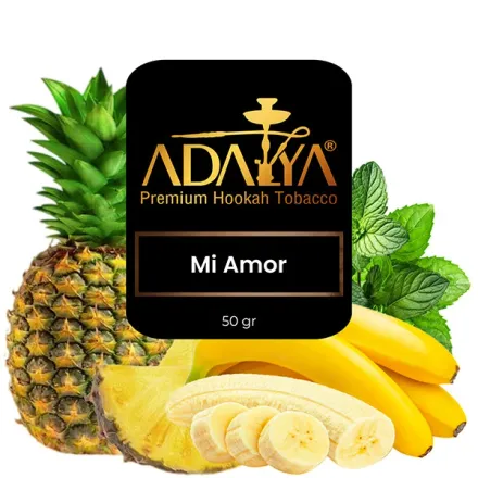 Adalya Hookah Tobacco - Mi Amor (Pineapple, Mint & Banana) 50 gr
