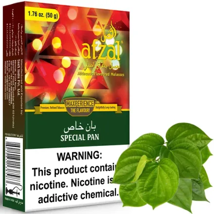 Afzal Hookah Tobacco - Special Pan (Betel Leafs) 50 gr