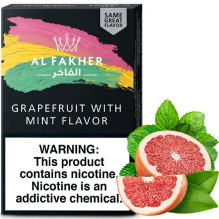 Al Fakher Hookah Tobacco - Grapefruit with Mint 50 gr