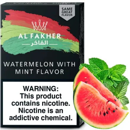 Al Fakher Hookah Tobacco - Watermelon with Mint 50 gr