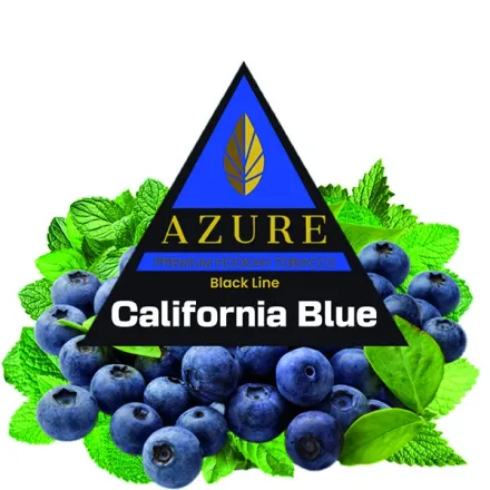 Azure Hookah Tobacco Black Line - California Blue (Blueberry & Mint) 100 gr
