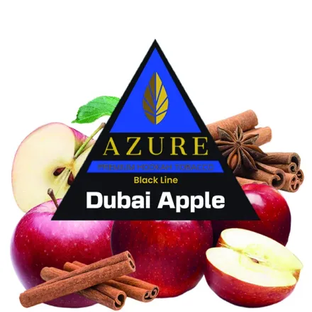 Azure Hookah Tobacco Black Line - Dubai Apple (Anise, Cinnamon & Red Apple) 100 gr