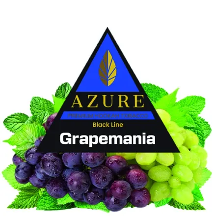 Azure Hookah Tobacco Black Line - Grapemania (Mint & Grape ) 100 gr