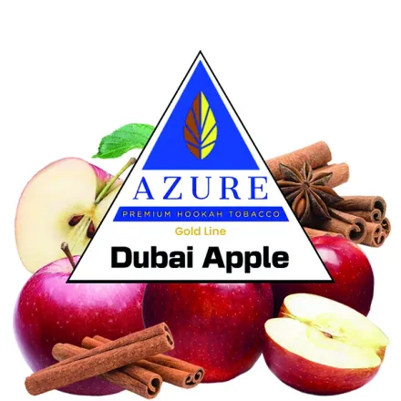 Azure Hookah Tobacco Gold Line - Dubai Apple (Anise, Cinnamon & Red Apple) 100 gr