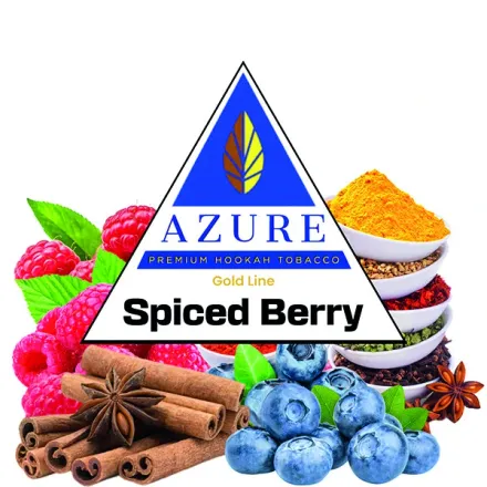 Azure Hookah Tobacco Gold Line - Spiced Berry (Blueberry, Raspberry, Cinnamon & Spices) 100 gr