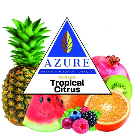 Azure Hookah Tobacco Gold Line - Tropical Citrus (Pineapple, Orange, Pomegranade, Watermelon, Kiwi & Berries) 100 gr Azure Hookah Tobacco Gold Line - Tropical Citrus (Pineapple, Orange, Pomegranade, Watermelon, Kiwi & Berries) 100 gr