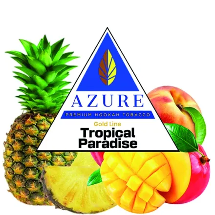 Azure Hookah Tobacco Gold Line - Tropical Paradise (Pineapple, Mango & Peach) 100 gr Azure Hookah Tobacco Gold Line - Tropical Paradise (Pineapple, Mango & Peach) 100 gr