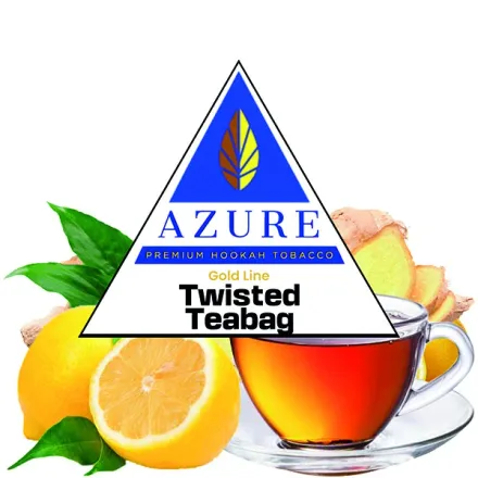 Azure Hookah Tobacco Gold Line - Twisted Teabag (Lemon, Ginger & Tea) 100 gr Azure Hookah Tobacco Gold Line - Twisted Teabag (Lemon, Ginger & Tea) 100 gr