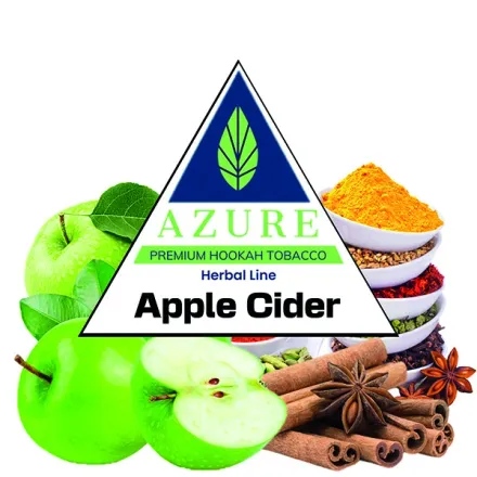 Azure Hookah Tobacco Herbal Line - Apple Cider (Apples, Cinnamon & Spices) 100 gr