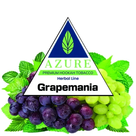 Azure Hookah Tobacco Herbal Line - Grapemania (Mint & Grape ) 100 gr