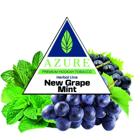 Azure Hookah Tobacco Herbal Line - New Grape Mint 100 gr