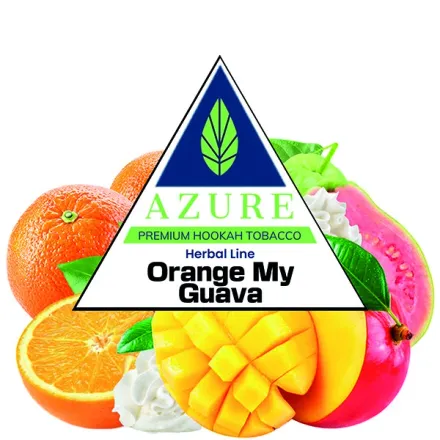 Azure Hookah Tobacco Herbal Line - Orange My Guava (Mango, Orange, Guava & Cream) 100 gr Azure Hookah Tobacco Herbal Line - Orange My Guava (Mango, Orange, Guava & Cream) 100 gr