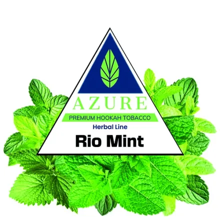 Azure Hookah Tobacco Herbal Line - Rio Mint (Sweet Mint & Peppermint) 100 gr Azure Hookah Tobacco Herbal Line - Rio Mint (Sweet Mint & Peppermint) 100 gr