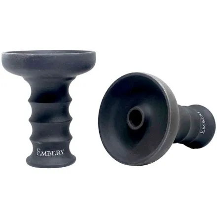 Clay Hookah Bowl Embery - JS-Funnel (Gray Clay)