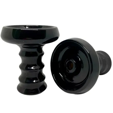Clay Hookah Bowl Embery - JS-Funnel (Black)