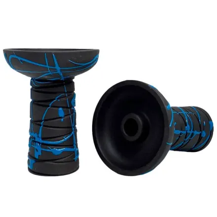 Clay Hookah Bowl Gusto - Classic Phunnel (Blue)