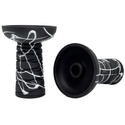 Clay Hookah Bowl Gusto - Classic Phunnel (White)