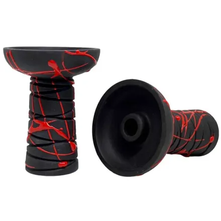 Clay Hookah Bowl Gusto - Classic Phunnel (Red)