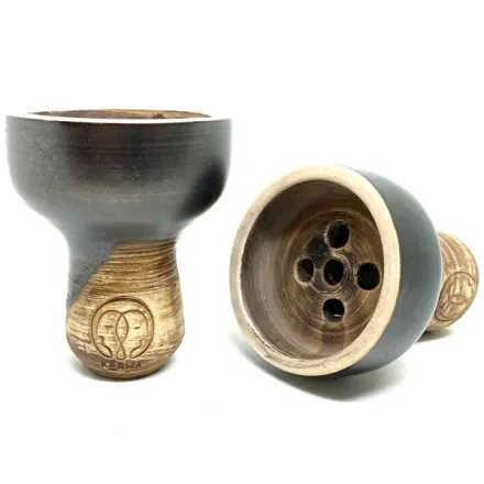 Clay Hookah Bowl Karma - Turka (Black Matt)
