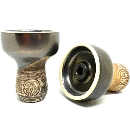 Clay Hookah Bowl Karma - Turka Fanel (Black Matt)