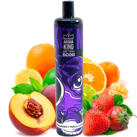 Disposable Pod Aroma King Dark Night 5000 Puffs - Strawberry Peach Citrus