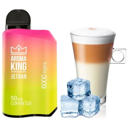 Disposable Pod Aroma King Jetbar 6000 Puffs - Coffee Ice