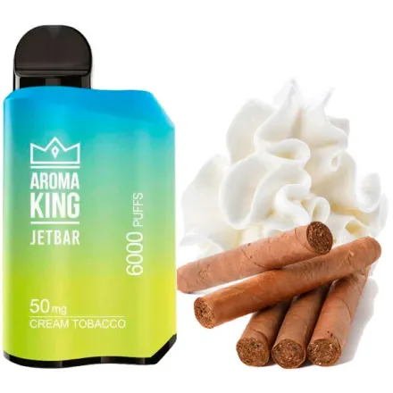 Disposable Pod Aroma King Jetbar 6000 Puffs - Cream Tobacco