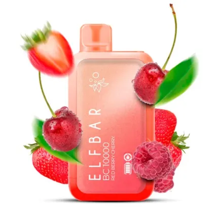 Disposable Pod Elf ​​Bar BC 10000 Puffs - Red Berry Cherry