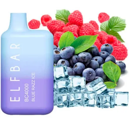 Disposable Pod Elf ​​Bar BC 4000 Puffs - Blue Razz Ice