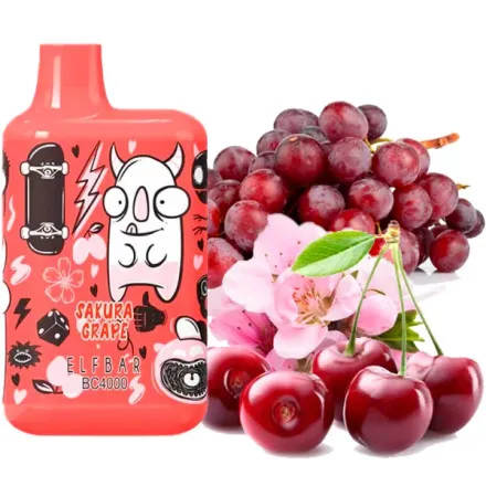 Disposable Pod Elf ​​Bar BC 4000 Puffs (LE) - Sakura Grape