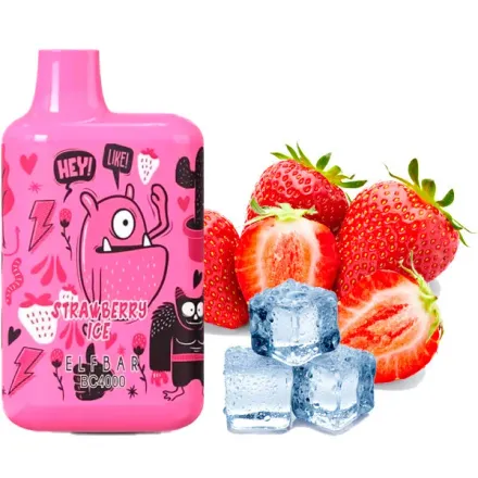 Disposable Pod Elf ​​Bar BC 4000 Puffs (LE) - Strawberry Ice