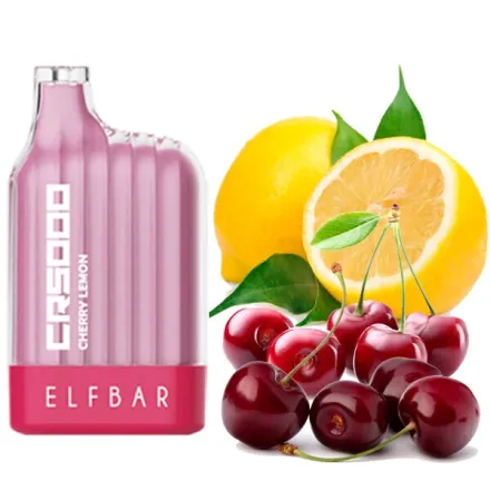Disposable Pod Elf ​​Bar CR 5000 Puffs - Cherry Lemon