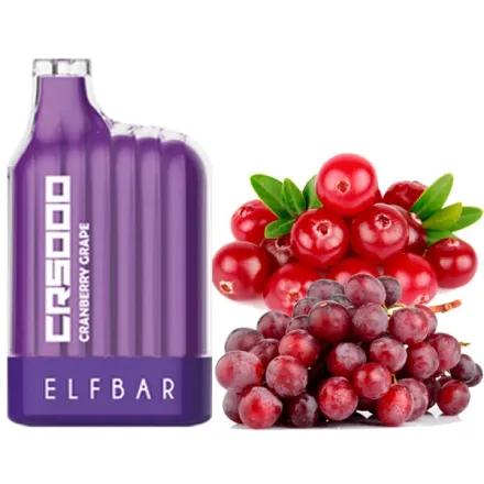 Disposable Pod Elf ​​Bar CR 5000 Puffs - Cranberry Grape