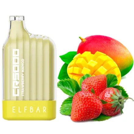 Disposable Pod Elf ​​Bar CR 5000 Puffs - Strawberry Mango