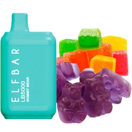 Disposable Pod Elf ​​Bar LB 5000 Puffs - Gummy Bear