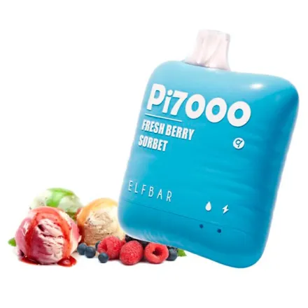 Disposable Pod Elf ​​Bar Pi 7000 Puffs - Fresh Berry Sorbet