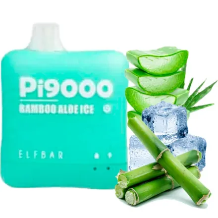 Disposable Pod Elf ​​Bar Pi 9000 Puffs - Bamboo Aloe Ice