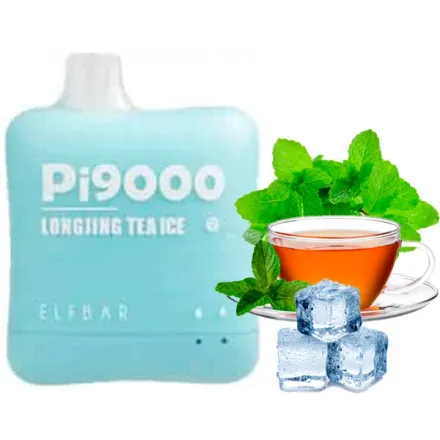 Disposable Pod Elf ​​Bar Pi 9000 Puffs - Longjing Tea Ice