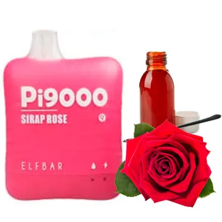 Disposable Pod Elf ​​Bar Pi 9000 Puffs - Sirap Rose