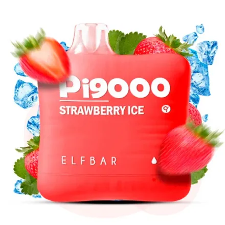 Disposable Pod Elf ​​Bar Pi 9000 Puffs - Strawberry Ice