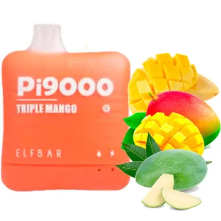 Disposable Pod Elf Bar Pi 9000 Puffs - Triple Mango Disposable Pod Elf Bar Pi 9000 Puffs - Triple Mango