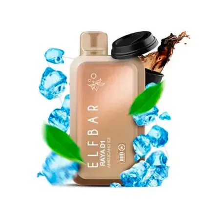 Disposable Pod Elf ​​Bar Raya D1 13000 Puffs - Americano Ice