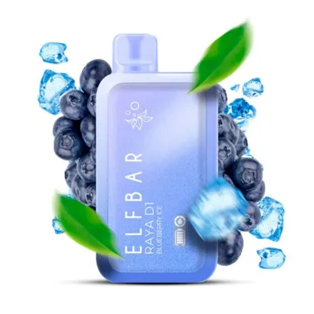Disposable Pod Elf ​​Bar Raya D1 13000 Puffs - Blueberry Ice