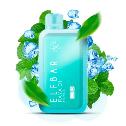 Disposable Pod Elf ​​Bar Raya D1 13000 Puffs - Miami Mint