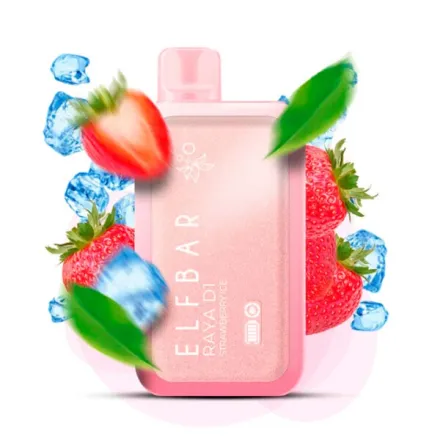 Disposable Pod Elf ​​Bar Raya D1 13000 Puffs - Strawberry Ice