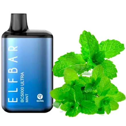 Disposable Pod Elf ​​Bar Ultra BC 5000 Puffs - Mint